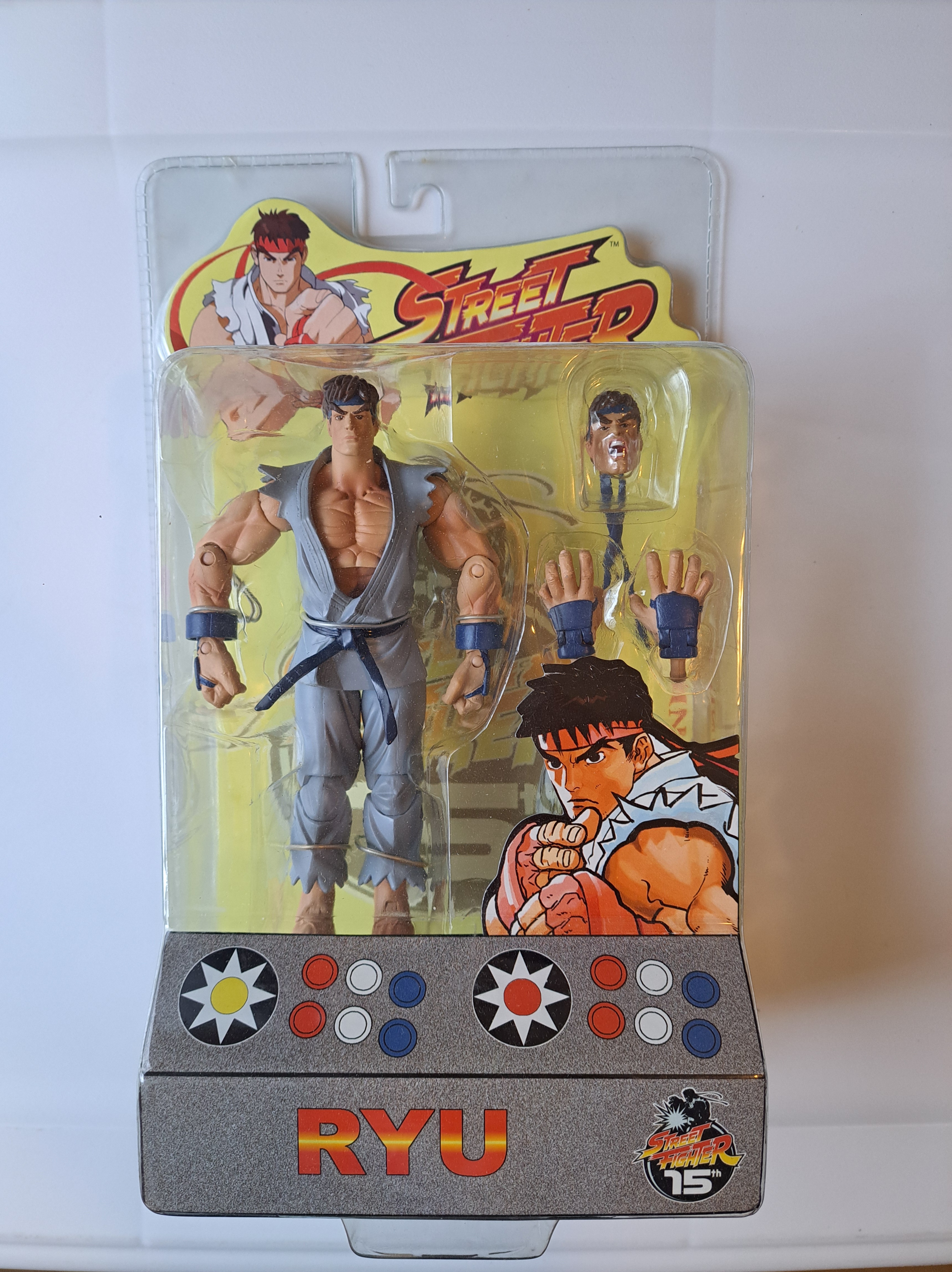 Street Fighter Round 1 Ryu Gray Variant MOSC